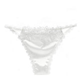 Ladies Thongs Cotton Crotch Lace Trim Thongs