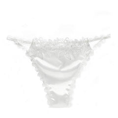 Ladies Thongs Cotton Crotch Lace Trim Thongs