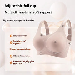 Women's Underwear Plus Size Bras Seamless Push Up Anti-SAG Breast Holding Full Cup