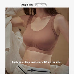 Women's Underwear Plus Size Bras Seamless Push Up Anti-SAG Breast Holding Full Cup