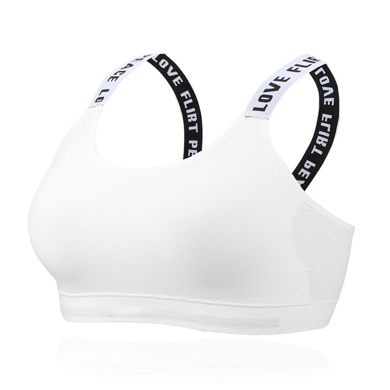 Back Sling Cross Wrap Chest Student Sports Allmatch English Letter