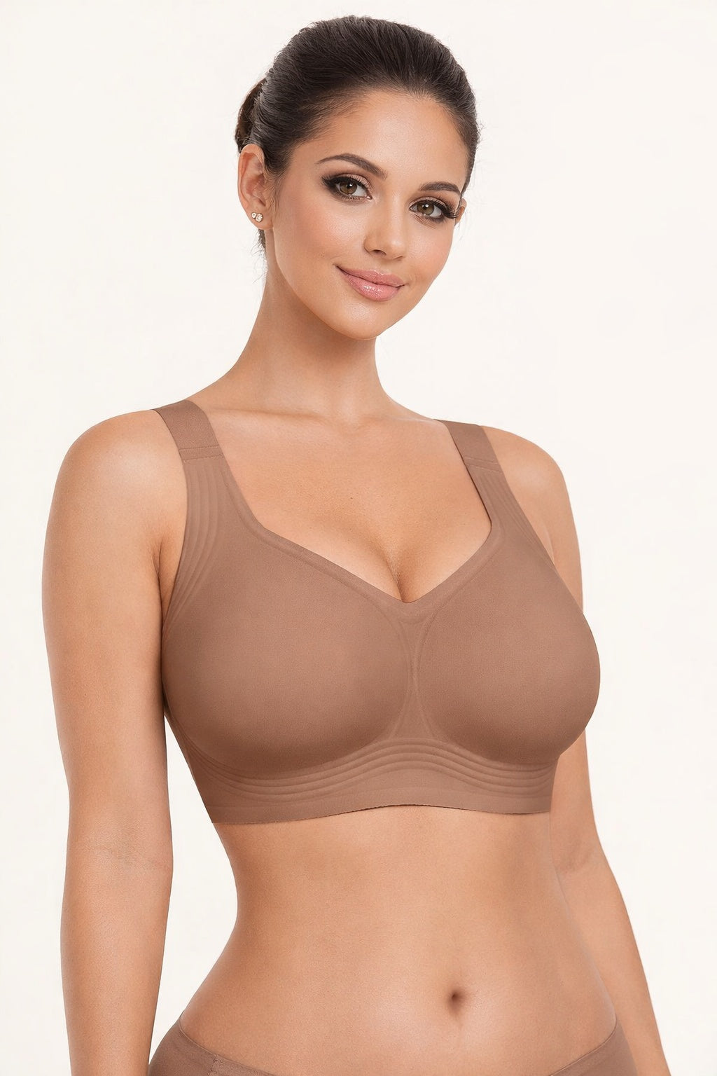 Women Wirefree Bras For Women Full Coverage No Underwire Everyday Bras Comfortable Wireless Padded Jelly Bras